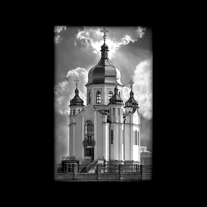 Храм гравировка 05 | Храмы для гравировки | Гранит Центр