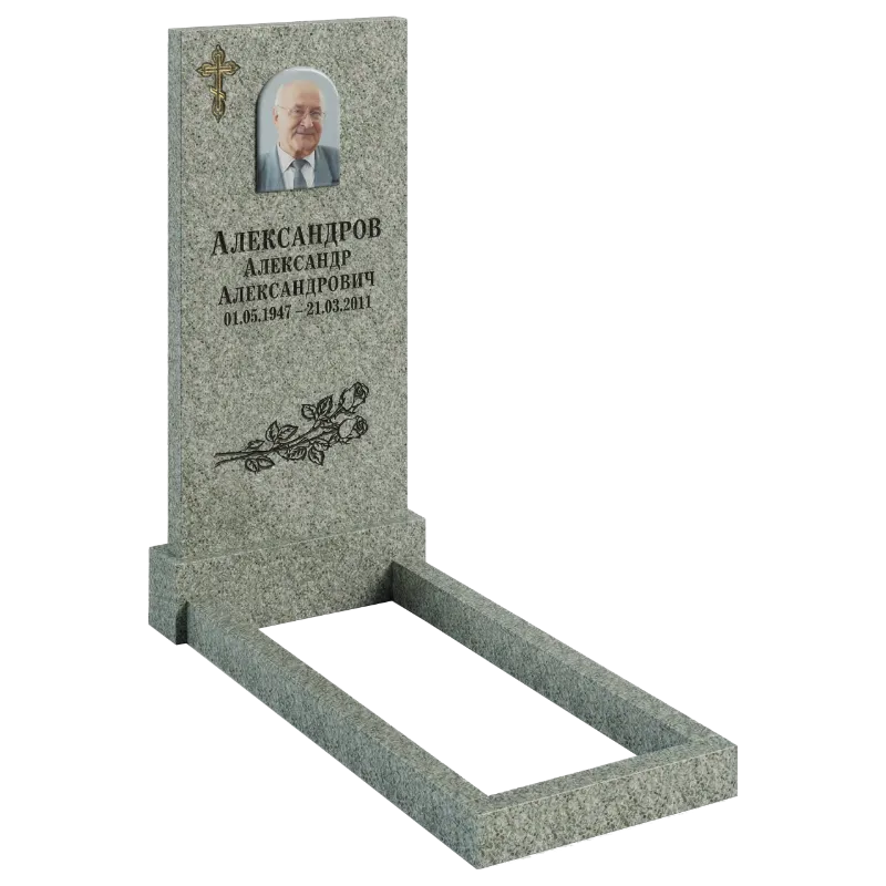 Памятник в комплекте из мансуровского гранита № 2 | Акционная цена | Гранит Центр